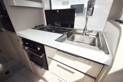 2020 Adria Compact Supreme DL kitchen