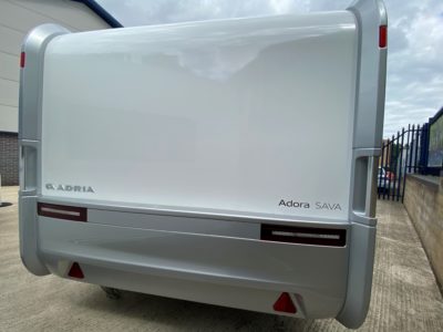 2021 Adria Adora Sava rear wall