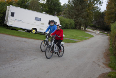 cycling and caravanning