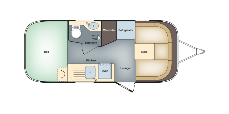 Airstream International 534 floorplan