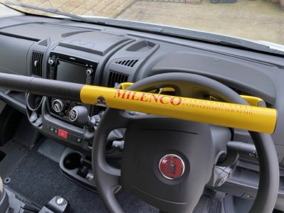 Milenco commercial motorhome steering wheel lock