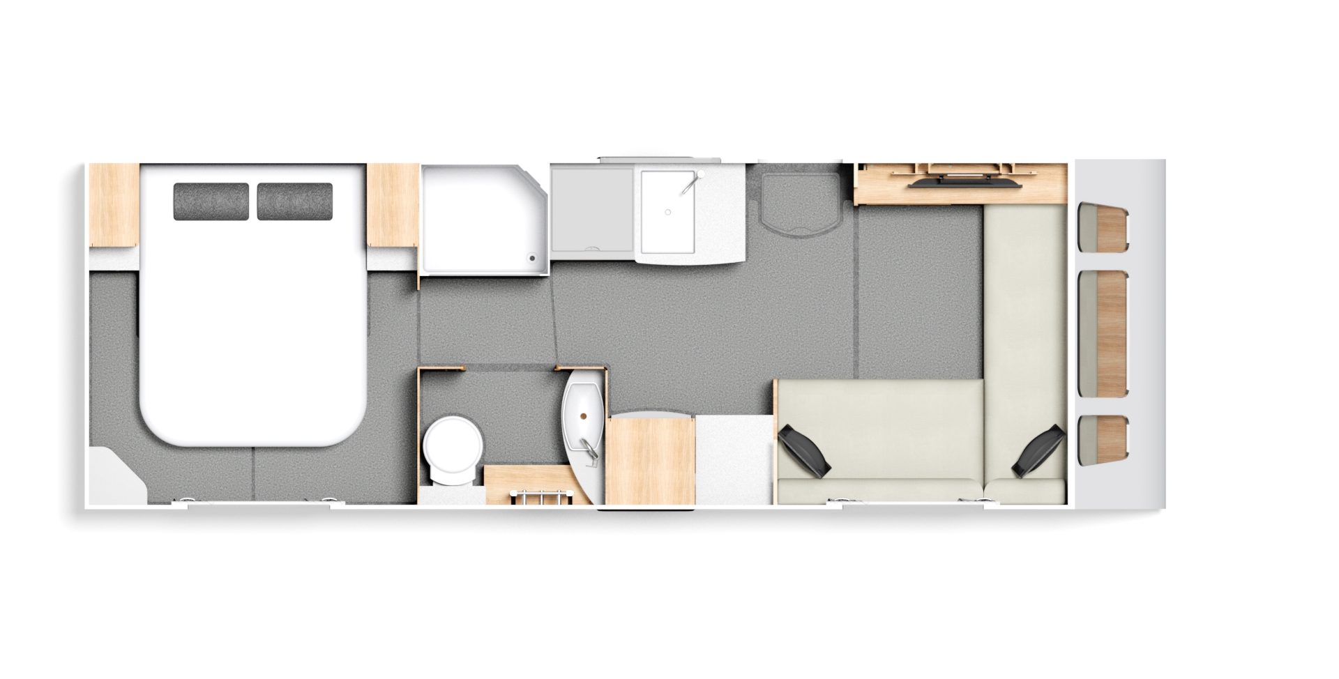 2021 Buccaneer Bermuda caravan floorplan