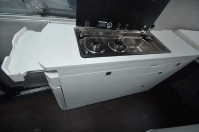 Volkswagen Grand California 680 motorhome kitchen