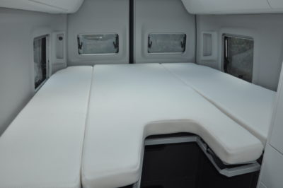 Volkswagen Grand California 680 motorhome bed