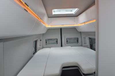 Volkswagen Grand California 680 motorhome bed