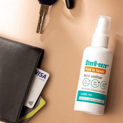 Steril-eeze hand sanitiser for a safecation