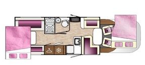 2021 Benimar Tessoro 482 motorhome floorplan