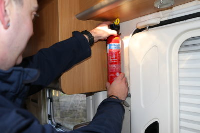 motorhome fire extinguisher