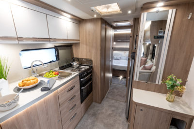 2021 Compass Camino 650 caravan kitchen