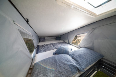 Elddis Autoquest CV80 campervan overcab bed