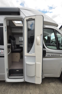 Adria Compact Supreme SC motorhome door