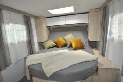 Adria Compact Supreme SC motorhome bedroom