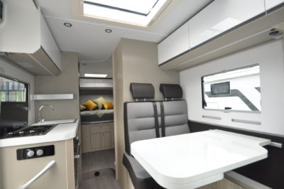 Adria Compact Supreme SC motorhome lounge