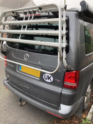 UK sticker for EU travel on campervan