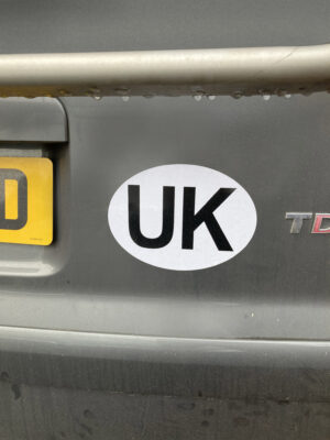 UK sticker for EU travel