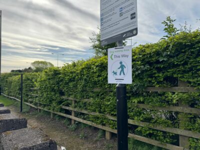 service station dog walking area