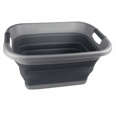 OlPro Foldable Laundry Basket Ebony Grey