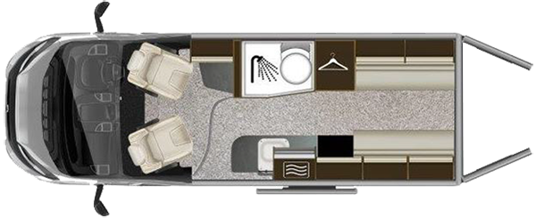 2022 Benivan 120 motorhome floorplan