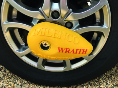 Milenco wraith caravan wheel lock