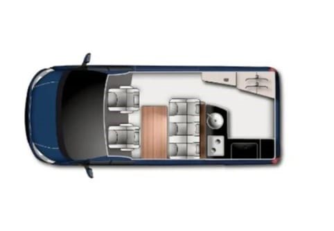 2022 Ford Nugget campervan floorplan 2022 Ford Nugget campervan floorplan