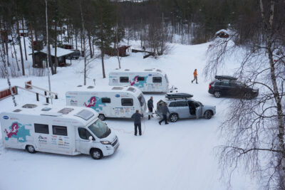 winter motorhome holiday