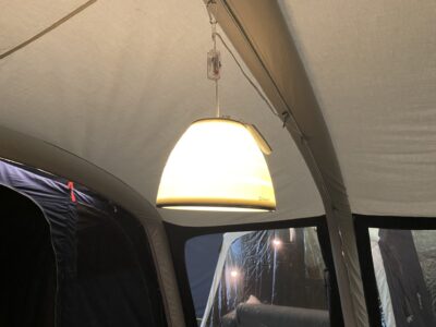 extra lighting in awning