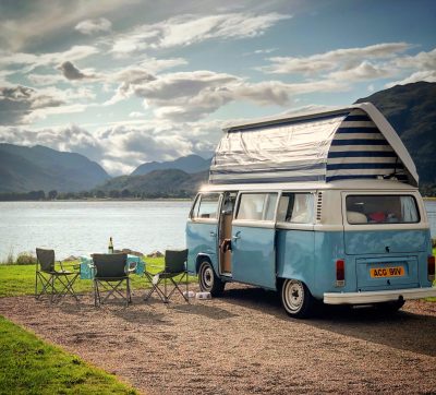 off grid camping and vw campervan