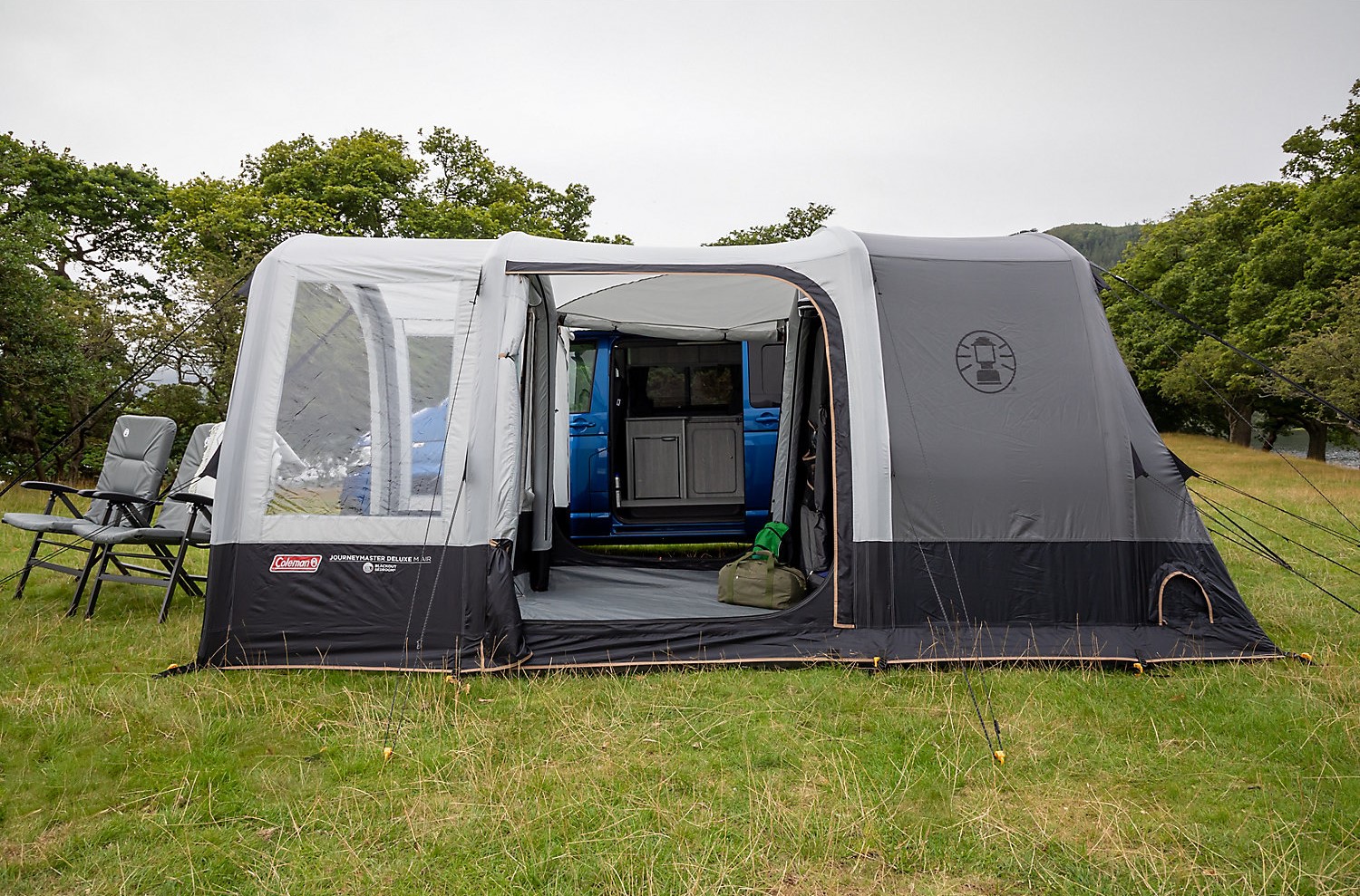 Motorhome awning extensions