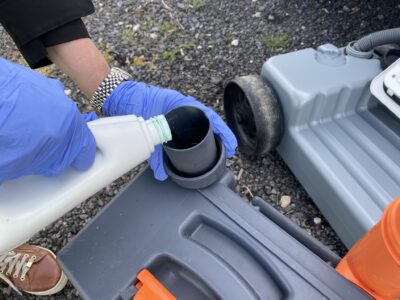 caravan toilet prep