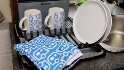 washing up gear_Outwell Dunton foldable dish rack 