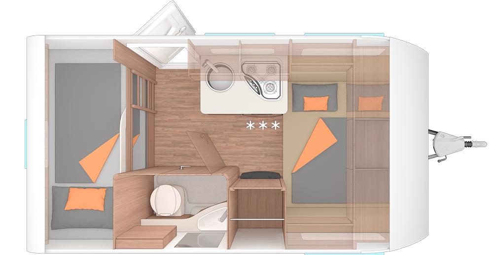 2022 Weinsberg CaraOne 400 LK caravan floorplan 2022 Weinsberg CaraOne 400 LK caravan floorplan