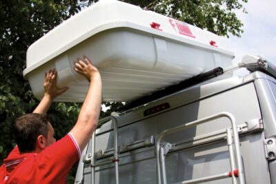 motorhome storage roof box