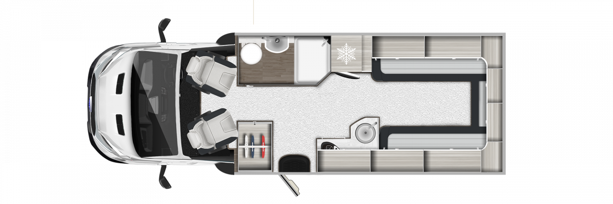 2022 Auto-Trail F68 motorhome layout