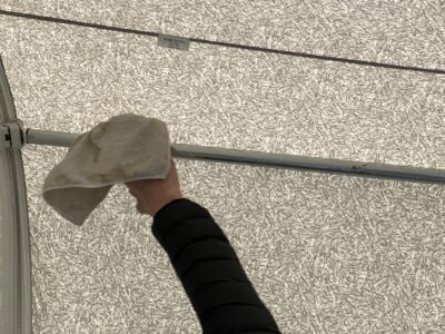 cleaning awning poles