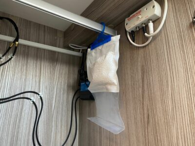 disposable dehumidifier to prevent motorhome damp
