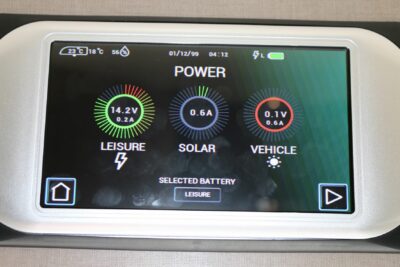 caravan battery voltage display