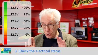 check the electrical status of your leisure battery