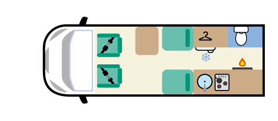 campervan layout rear kitchen