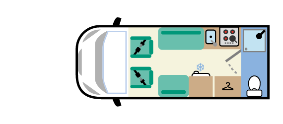 campervan layout end washroom