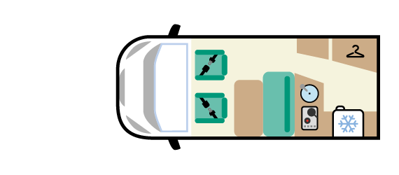 alternative campervan layout