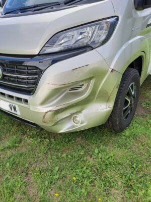 motorhome insurance claim _damage bumper