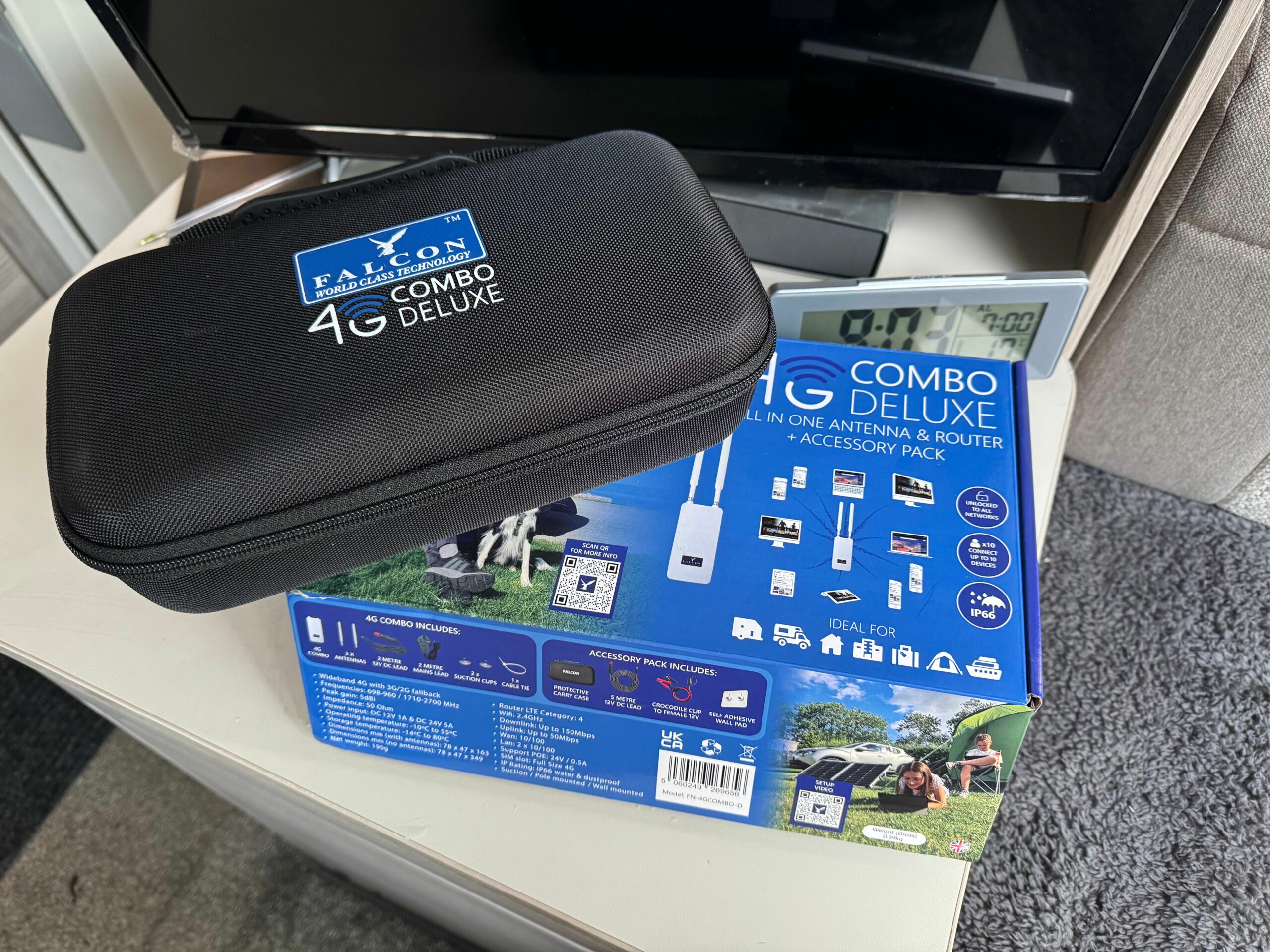 Falcon 4G Combo Deluxe Router + discount code - Caravan Guard
