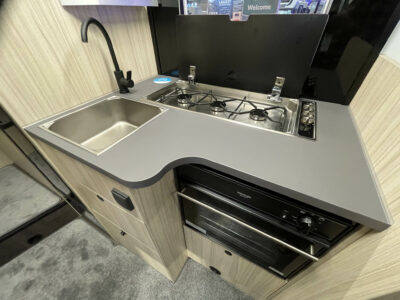 2025 Sun Living S72 DL motorhome kitchen