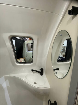 2025 Barefoot Eclipse caravan washroom