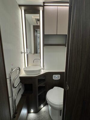 2025 Elddis Affinity 574 caravan washroom