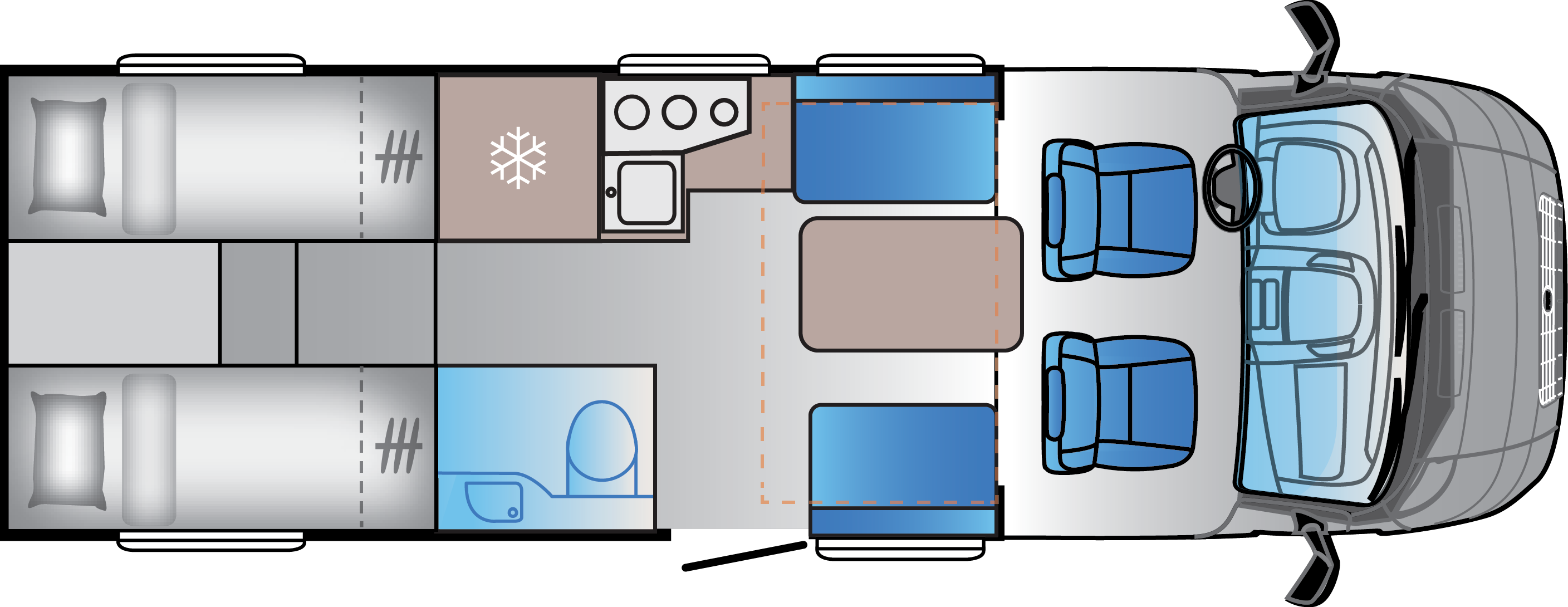 2025 Sun Living S 72DL motorhome review floorplan 2025 Sun Living S 72DL motorhome review floorplan