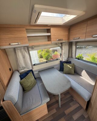 2025 Weinsberg CaraOne 390 QD caravan dining area