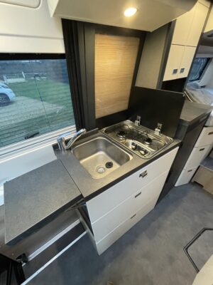 2025 Malibu Genius 641 LE campervan kitchen