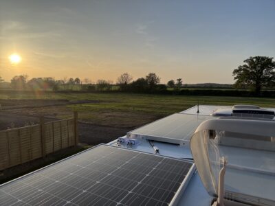 solar panels for going off grid in a motorhome