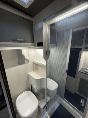 2025 MegaMobil Mega Revolution 640 campervan washroom